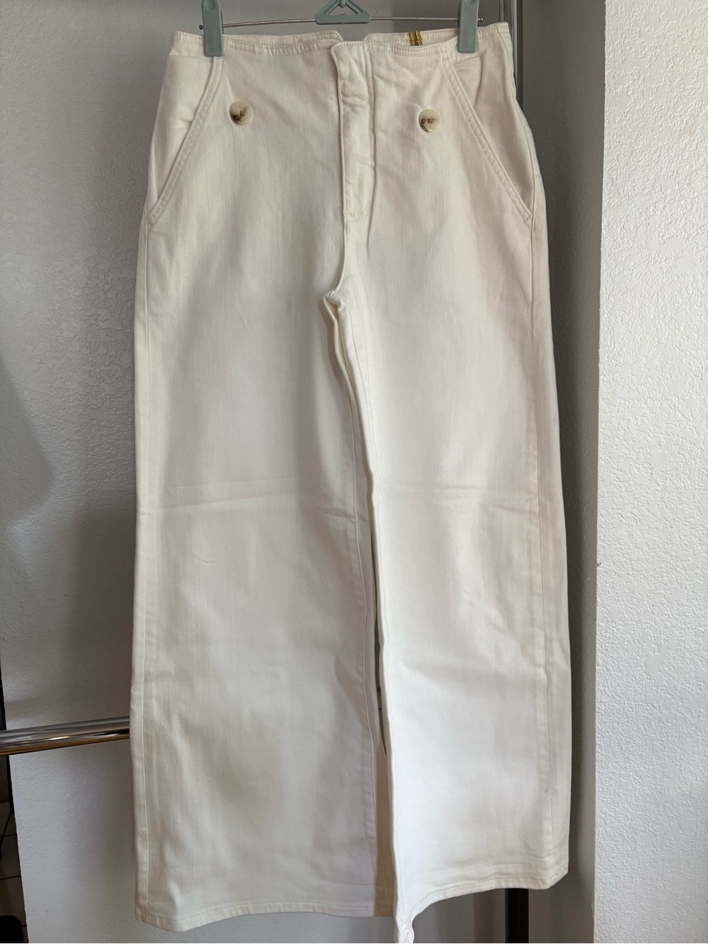Maeve x Anthropologie Linen Stretch Wide-Leg Full-Length Pants, SZ 25, NWOT